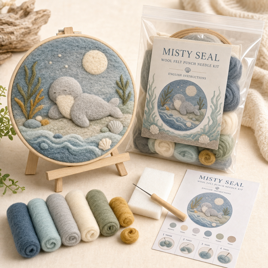 The Ocean Friends Wool Felt Kits That Turn Making Into Wall Art