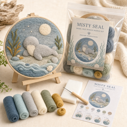 The Ocean Friends Wool Felt Kits That Turn Making Into Wall Art