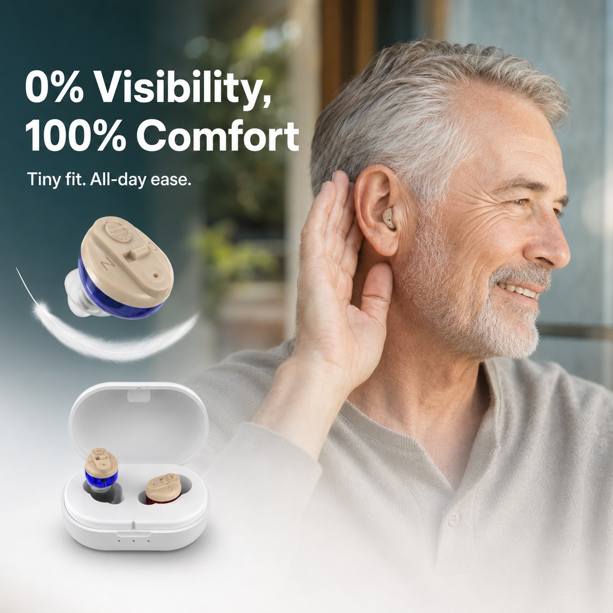 The Fexorivae™ CIC Rechargeables Hearing Device (Pair)