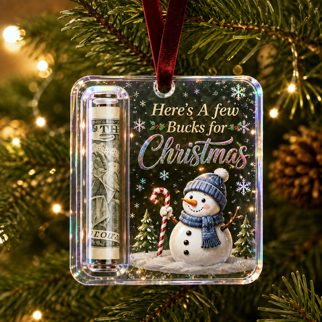 🔥LAST DAY 49% OFF - 🎄Christmas Cash Gift Ornament- Make Cash Feel Like A Real Christmas Gift💵
