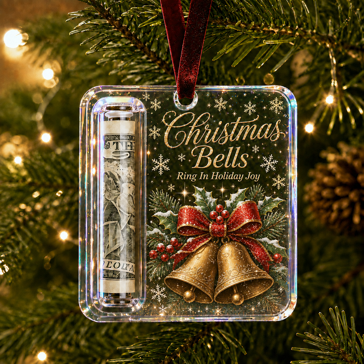 🔥LAST DAY 49% OFF - 🎄Christmas Cash Gift Ornament- Make Cash Feel Like A Real Christmas Gift💵