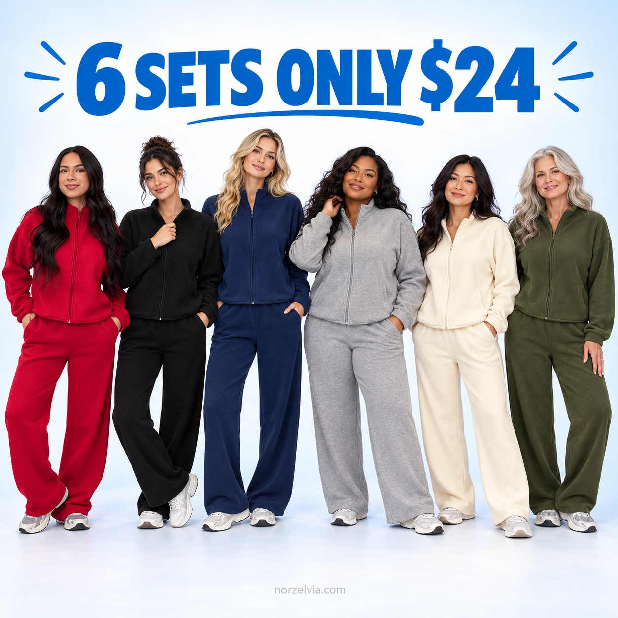 Women's Stand-Collar Zip Jacket & Wide-Leg Pants Set