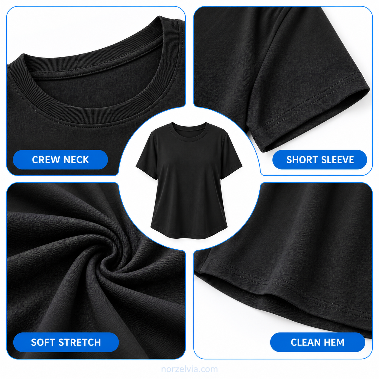 Women's Everyday Relaxed Stretch Crewneck Tee