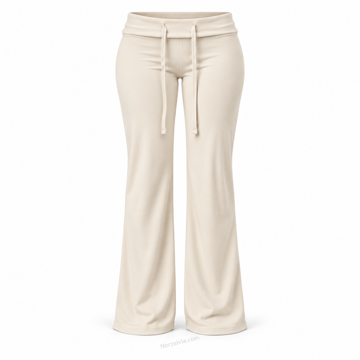 Women's Low-Rise Foldover Drawstring Pants