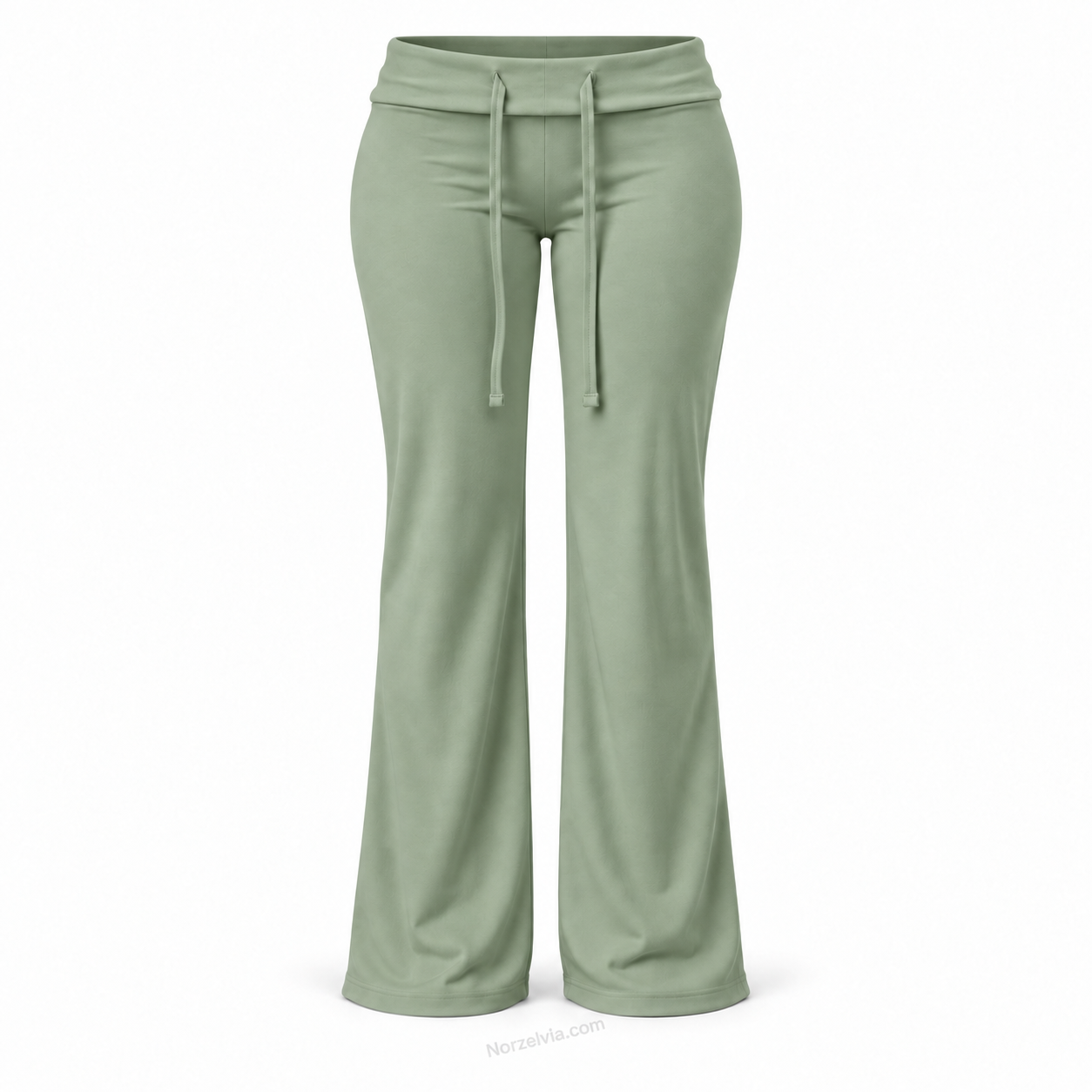 Women's Low-Rise Foldover Drawstring Pants