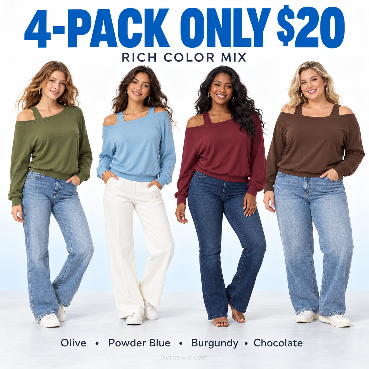 Women's Built-In Bra Layered Long Sleeve Top
