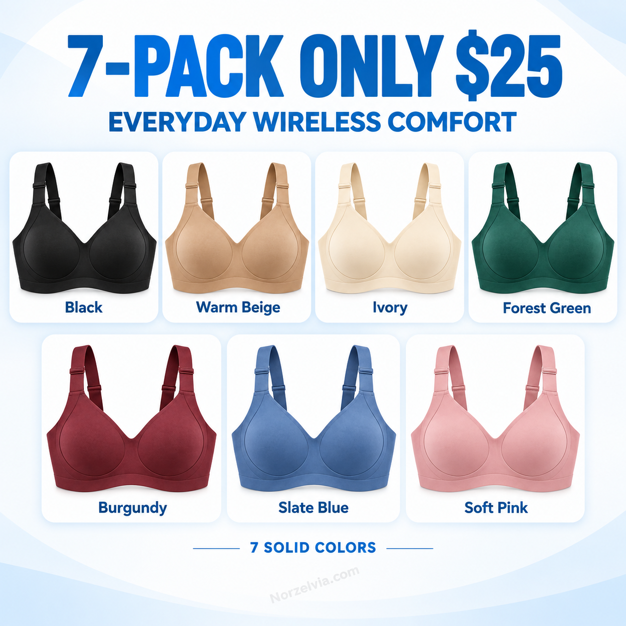 Everyday Wireless V-Neck Comfort Bra