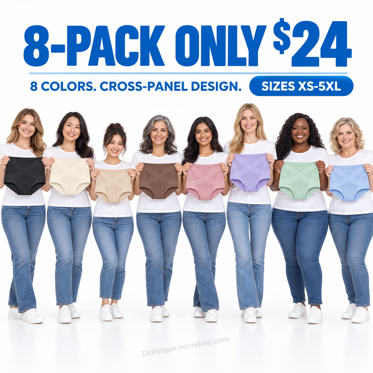 Women's High-Waist Full-Coverage Briefs