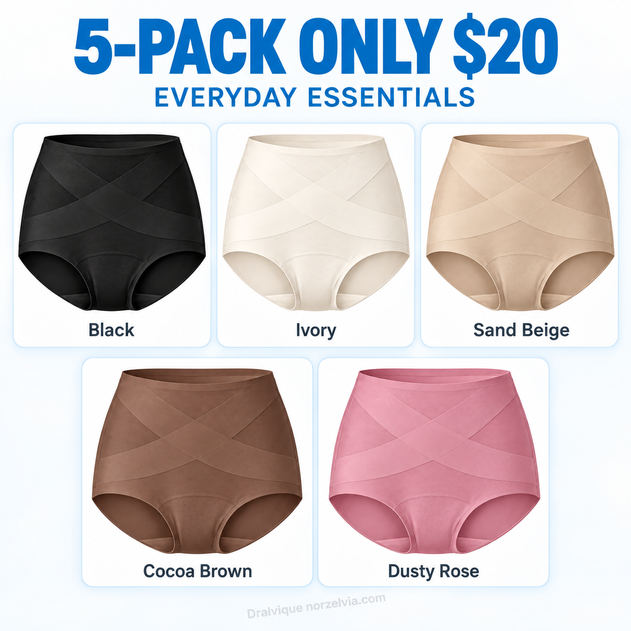 Women's High-Waist Full-Coverage Briefs