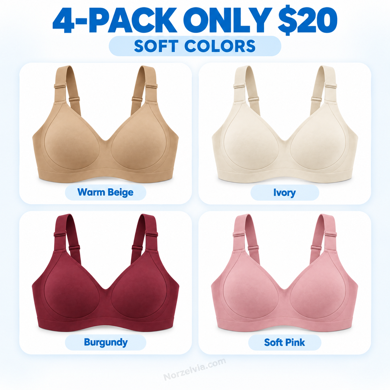 Everyday Wireless V-Neck Comfort Bra