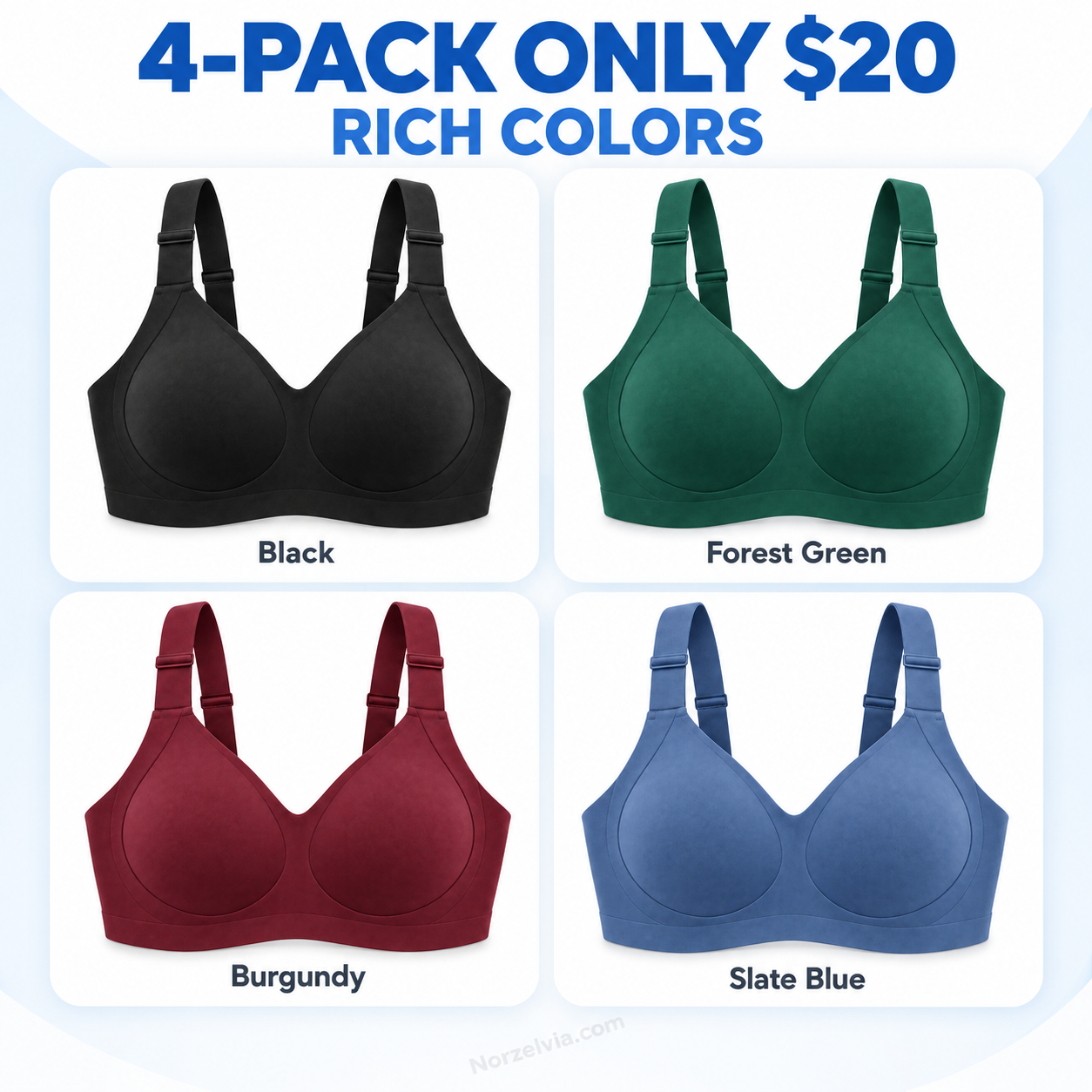 Everyday Wireless V-Neck Comfort Bra