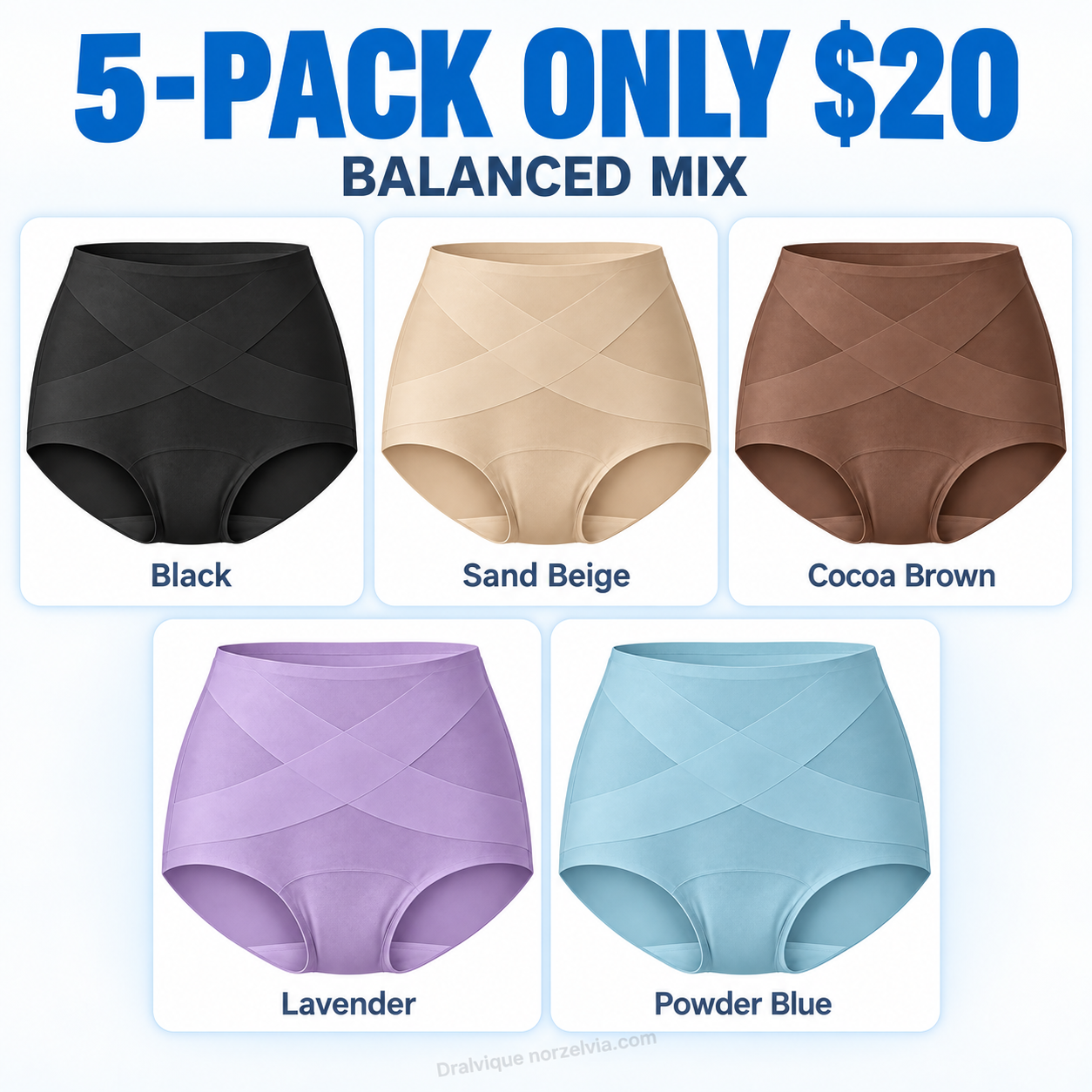 Women's High-Waist Full-Coverage Briefs