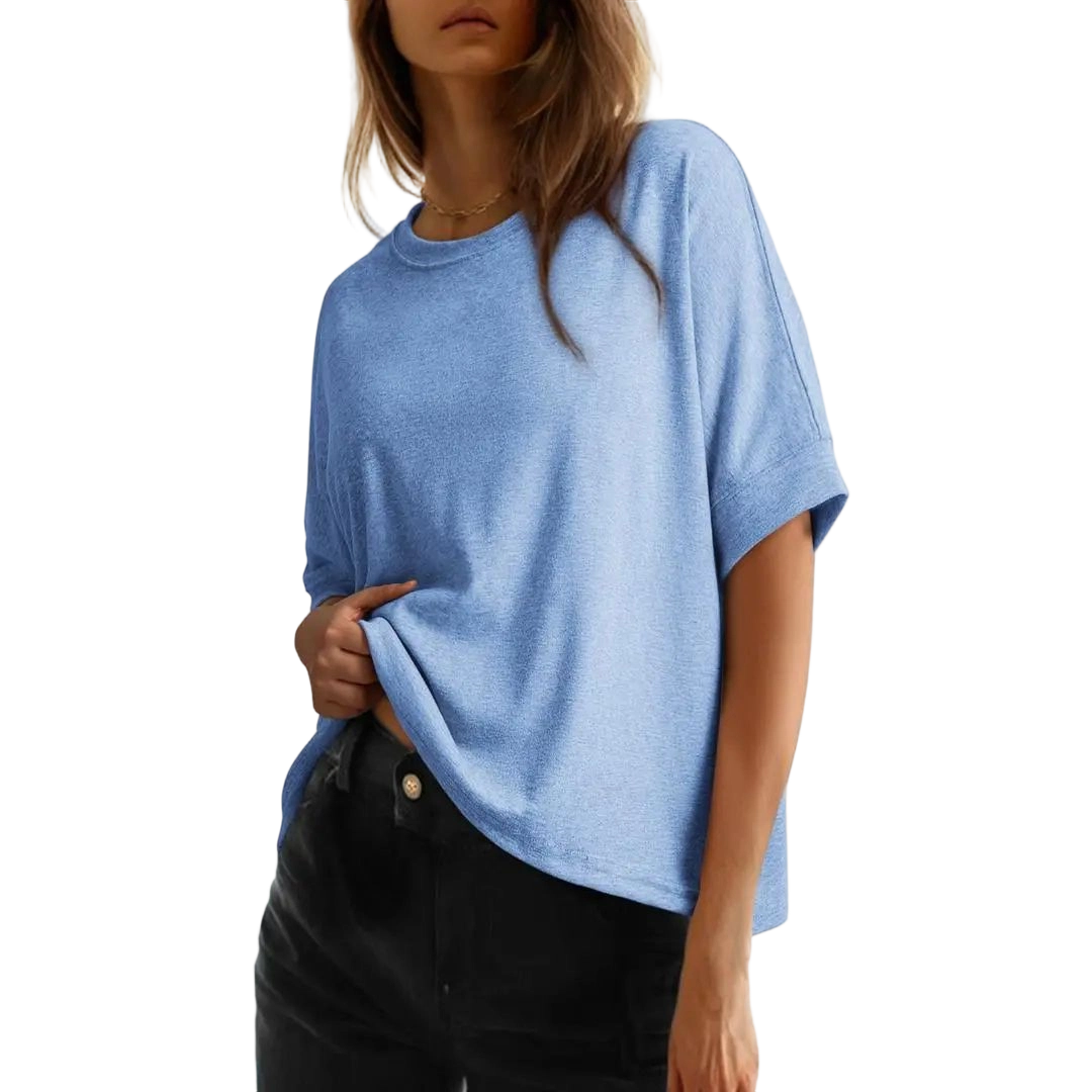 Women's Tops for Women 2026 Loose Oversized Basic Tee Comfortable Soft Fabric Flattering Fit - Womenswear