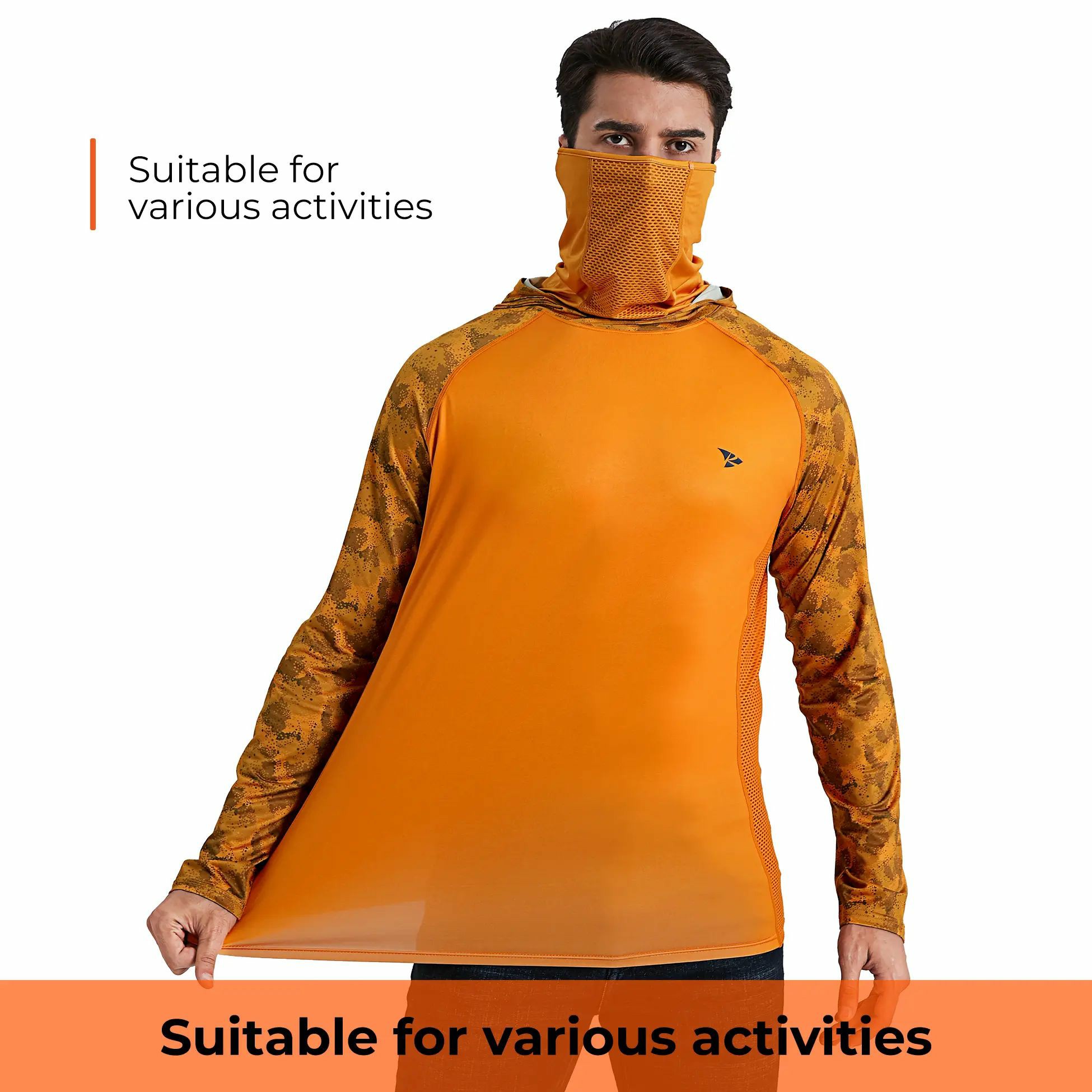 ☀️Men’s UPF 50+ Sun Protection Hoodie with UV Detection