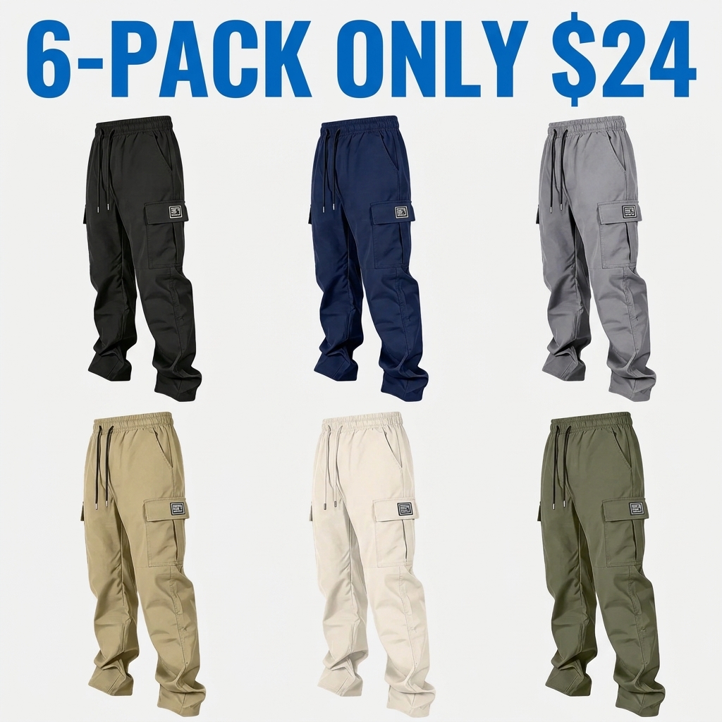 Men's Multi-Pocket Outdoor Cargo Work Pants