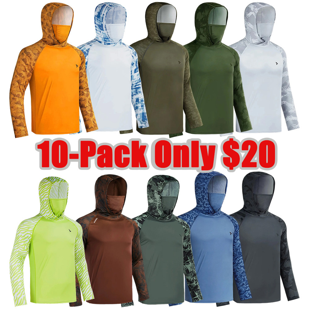 ☀️Men’s UPF 50+ Sun Protection Hoodie with UV Detection