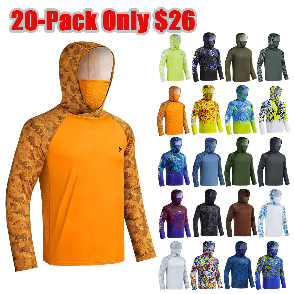 ☀️Men’s UPF 50+ Sun Protection Hoodie with UV Detection
