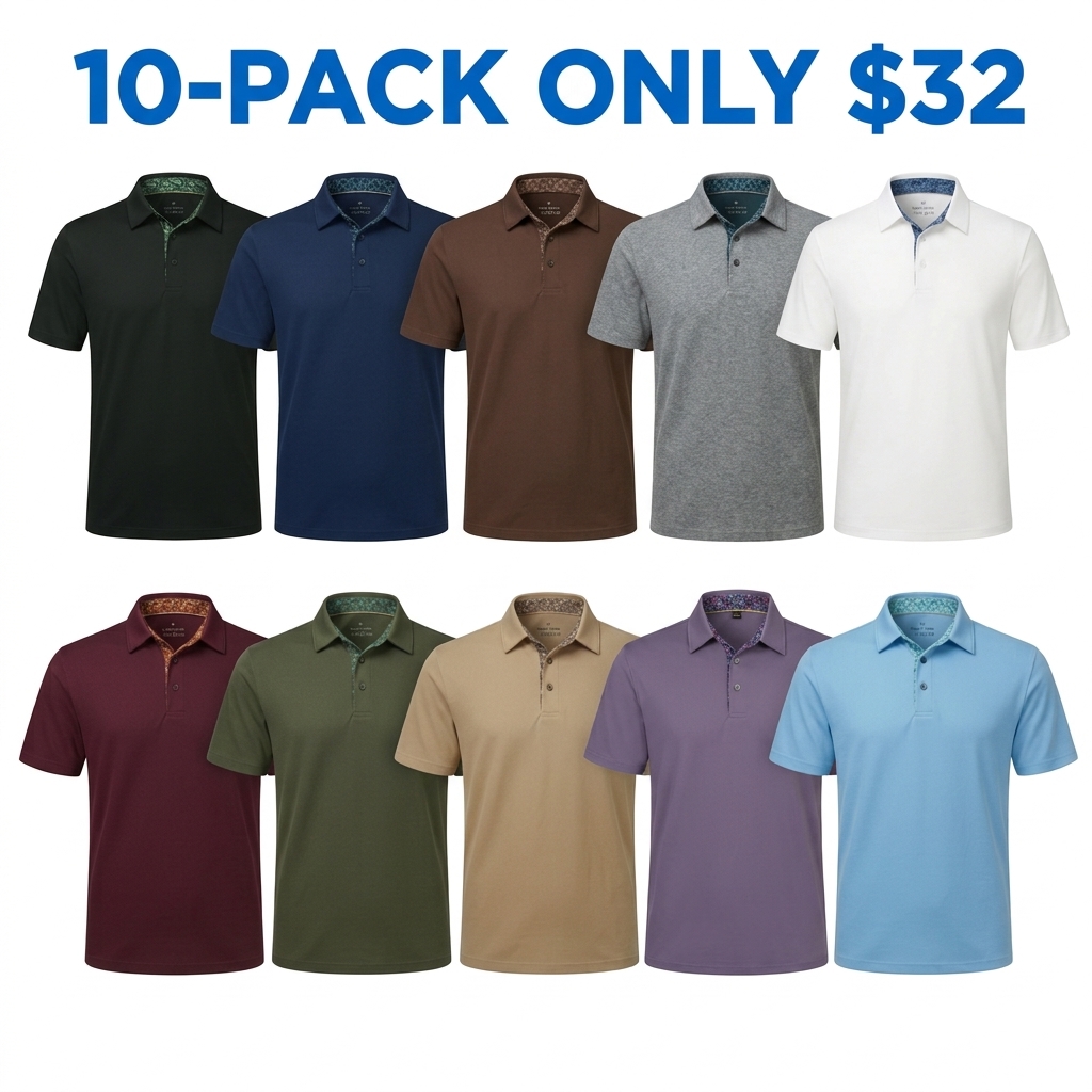 Men's Performance Stretch Polo Shirt