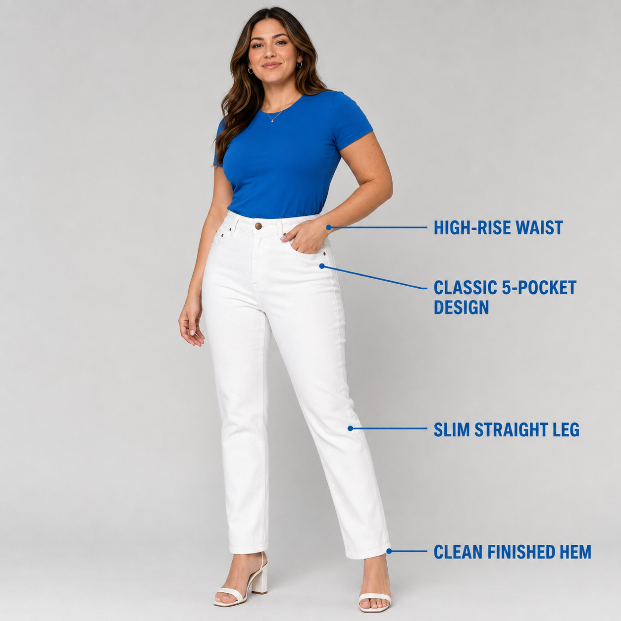Women's High-Rise Slim Straight Jeans