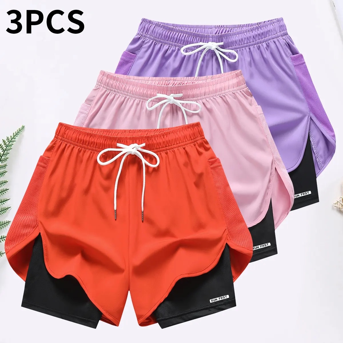 Women's 2-in-1 Quick-Dry Running Shorts