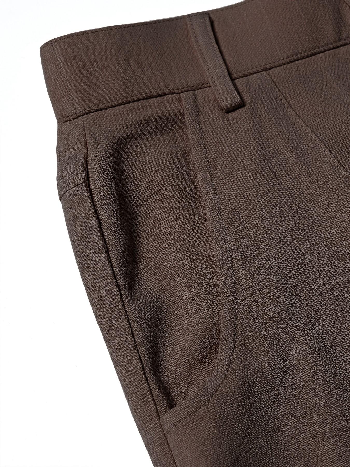 Women's Summer Linen Breathable Lightweight Palazzo Pants Flowy Wide Straight Leg Beach Trousers