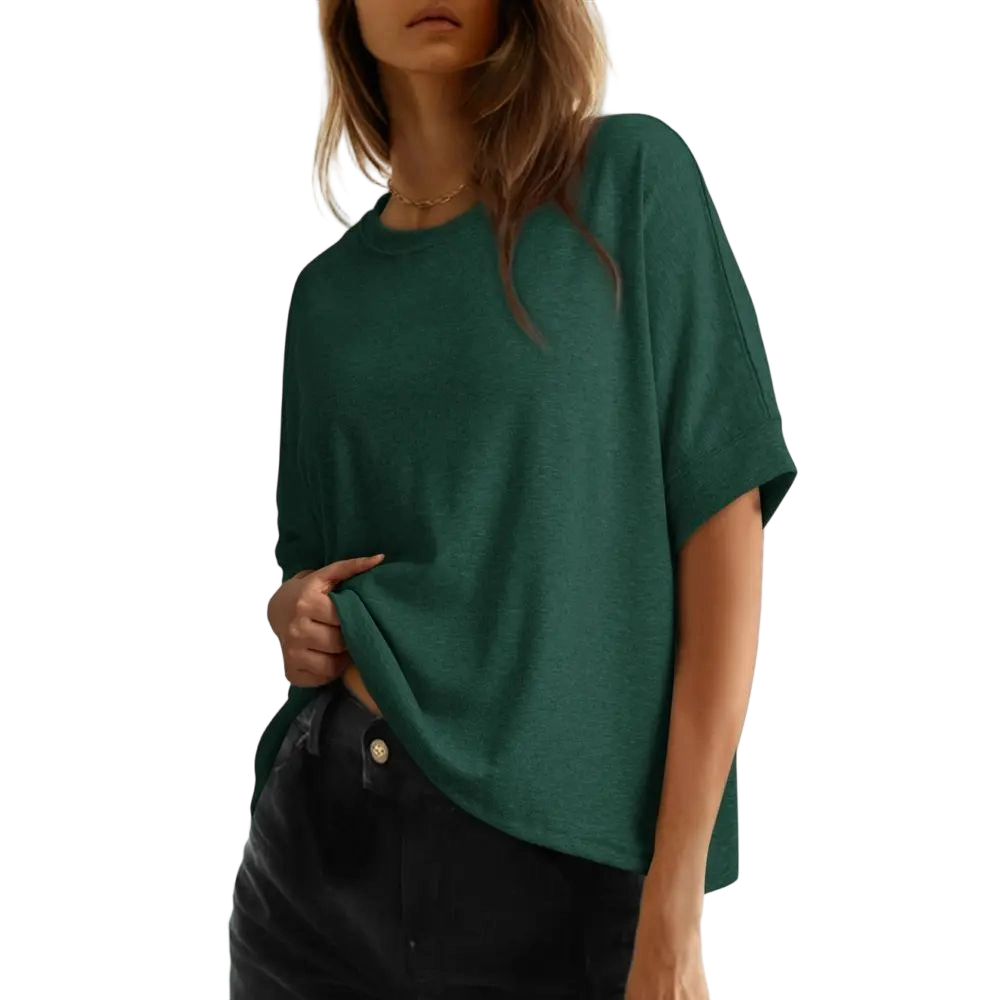 Women's Tops for Women 2026 Loose Oversized Basic Tee Comfortable Soft Fabric Flattering Fit - Womenswear