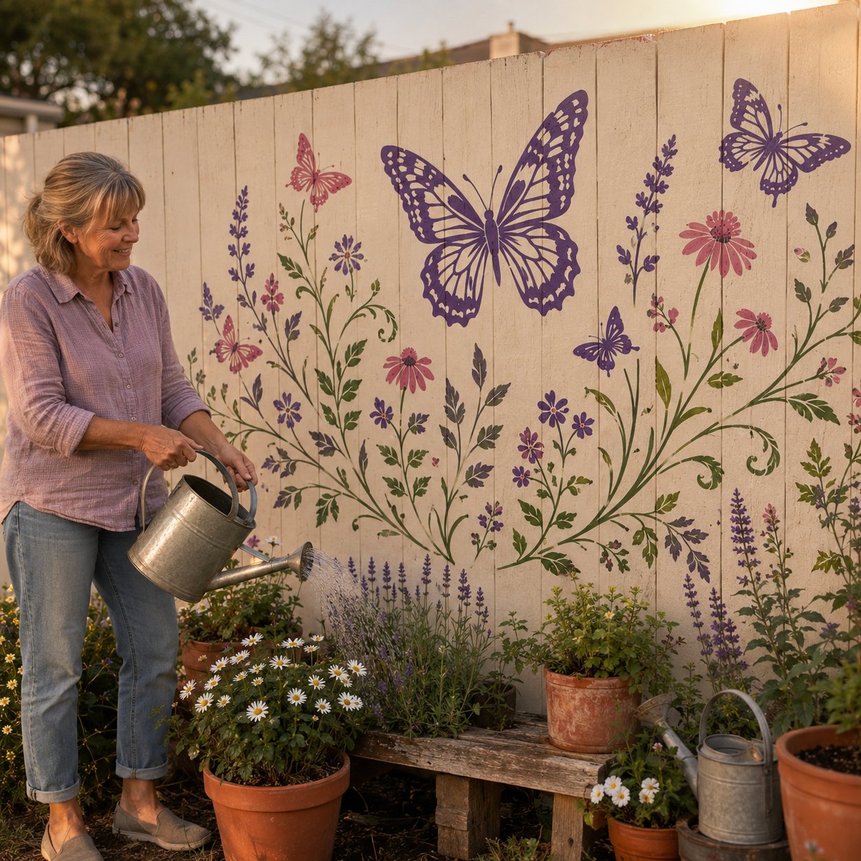 🔥Last Day 50% OFF - 🌿Garden Bloom Wall Stencil Kit | DIY Garden Painting Templates for Every Space