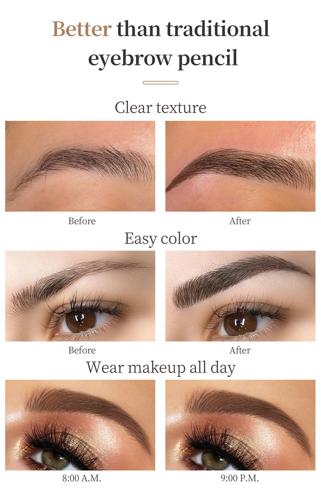 Versatile beard eyebrow and hairline pen