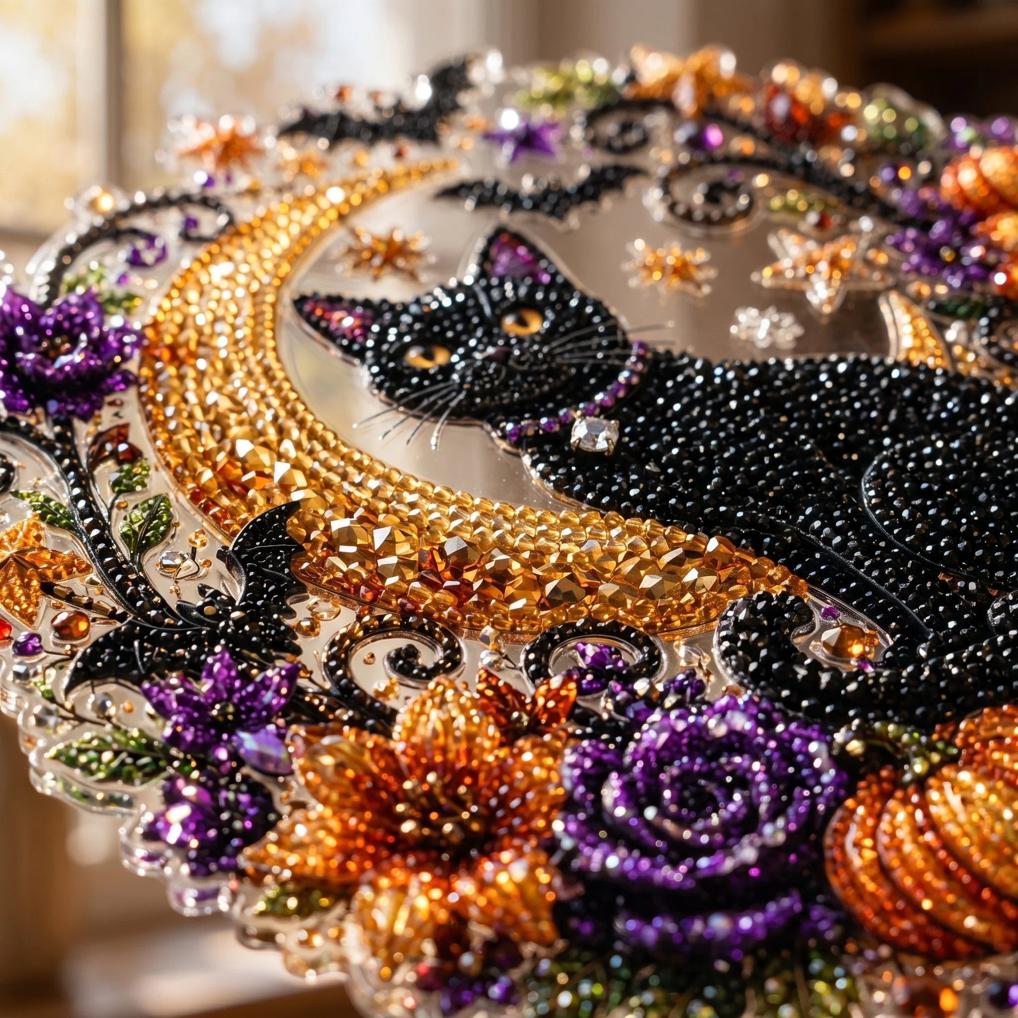 🎃 DIY Halloween Diamond Art Ornament | Sparkling Hanging Decor ✨