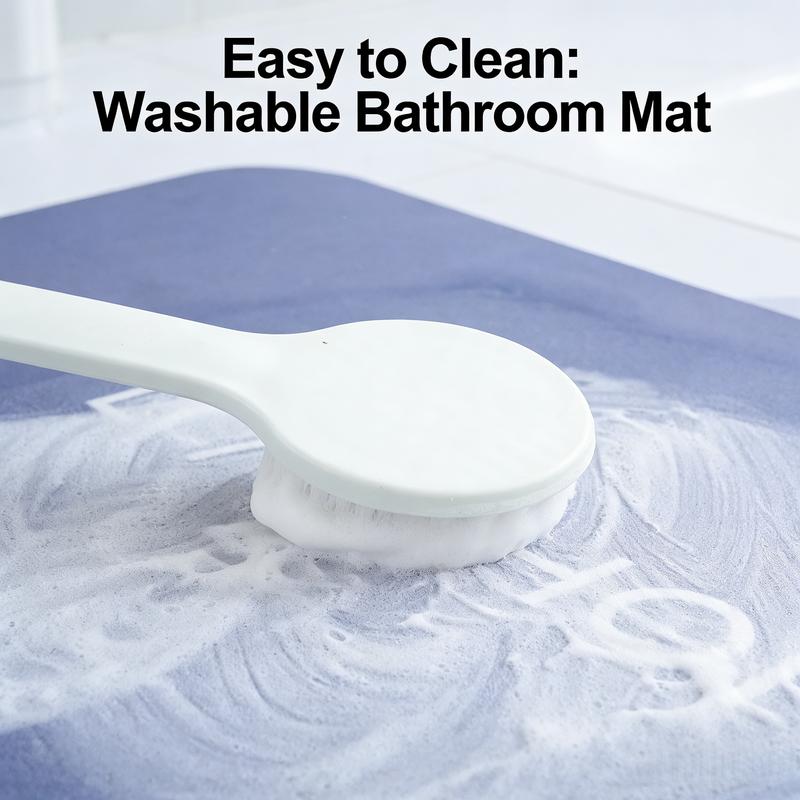 3 Piece Anti-Slip Quick Drying Bathroom Mat Set