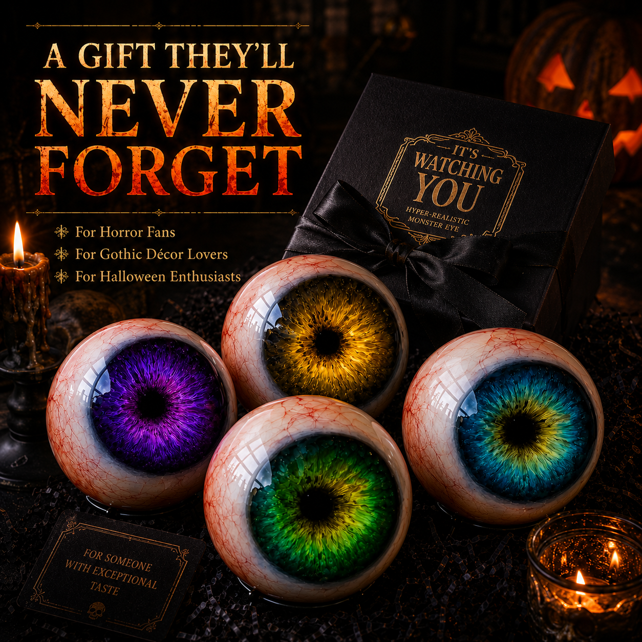 🎃 Halloween Sale — 58% OFF👁️ Halloween Monster Eye Orb – Hyper-Realistic Creepy Eyeball Decor