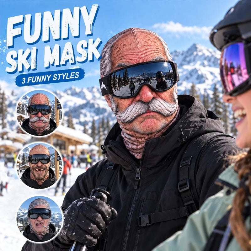 🔥50% OFF | Funny Realistic Face Ski Mask—Buy More Save More