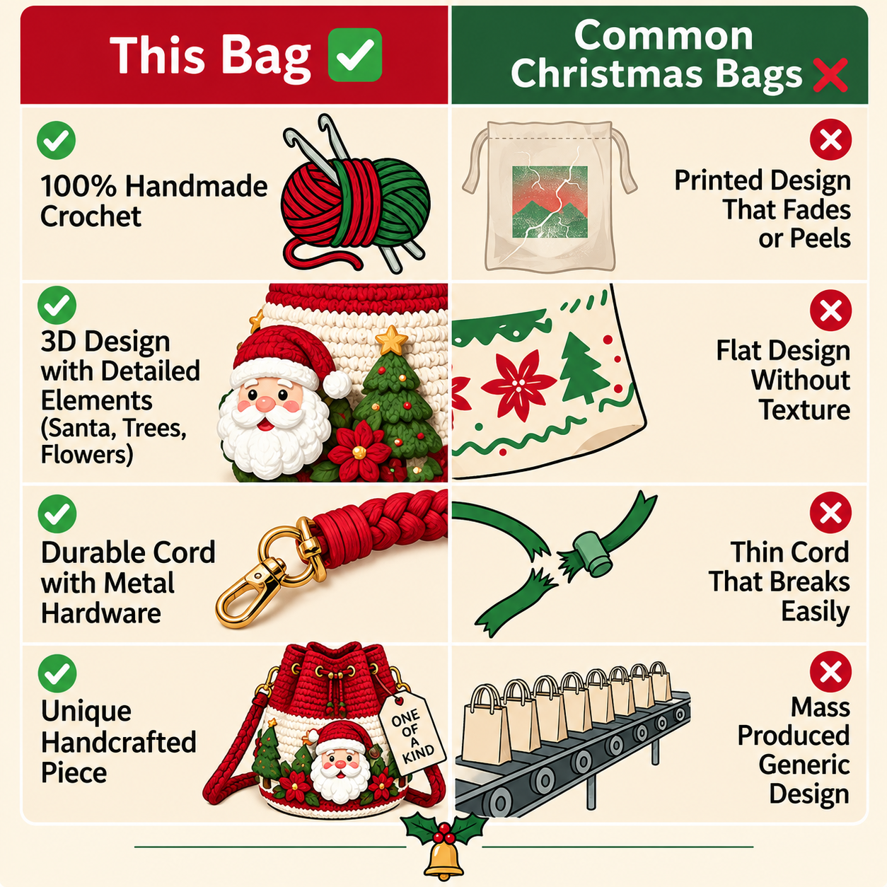 ❤❤Hand-made Christmas bags