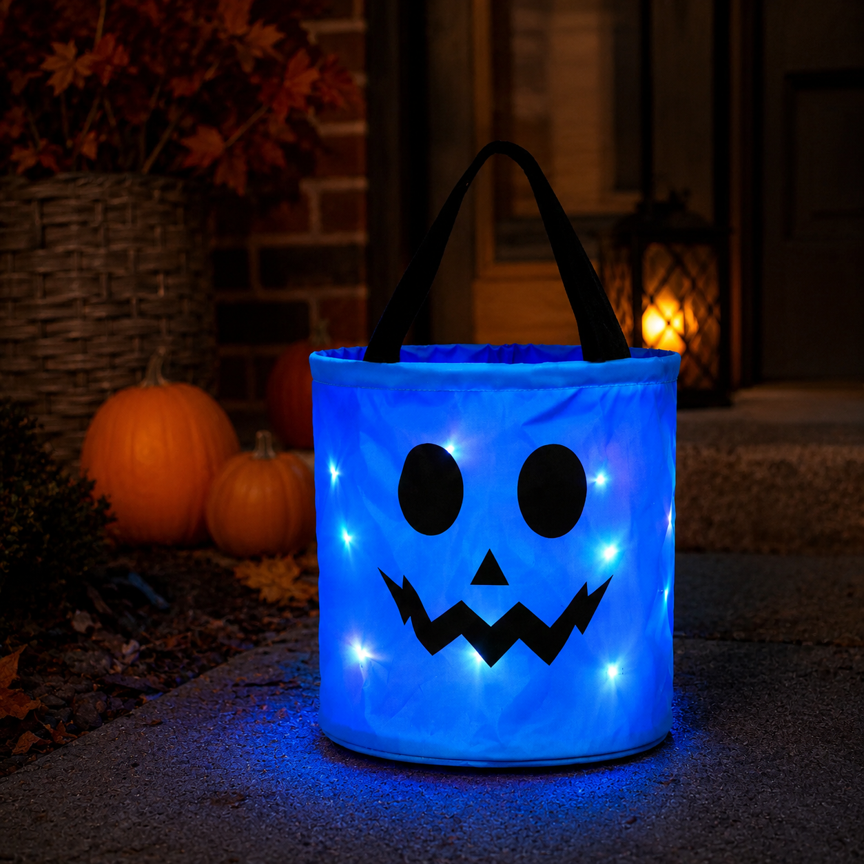 🔥 Halloween Early Sales🎃4 Pcs Halloween Candy Bucket with LED Lights