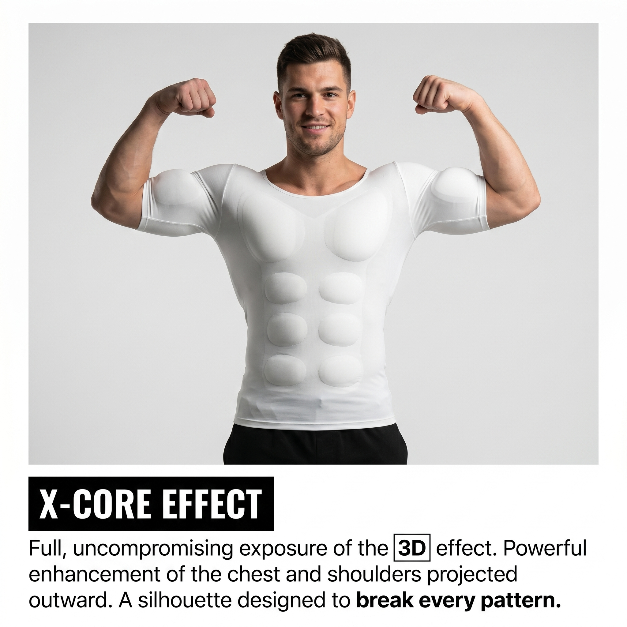 Muscle Boost Tee | Instantly Look Stronger, More Athletic & More Confident