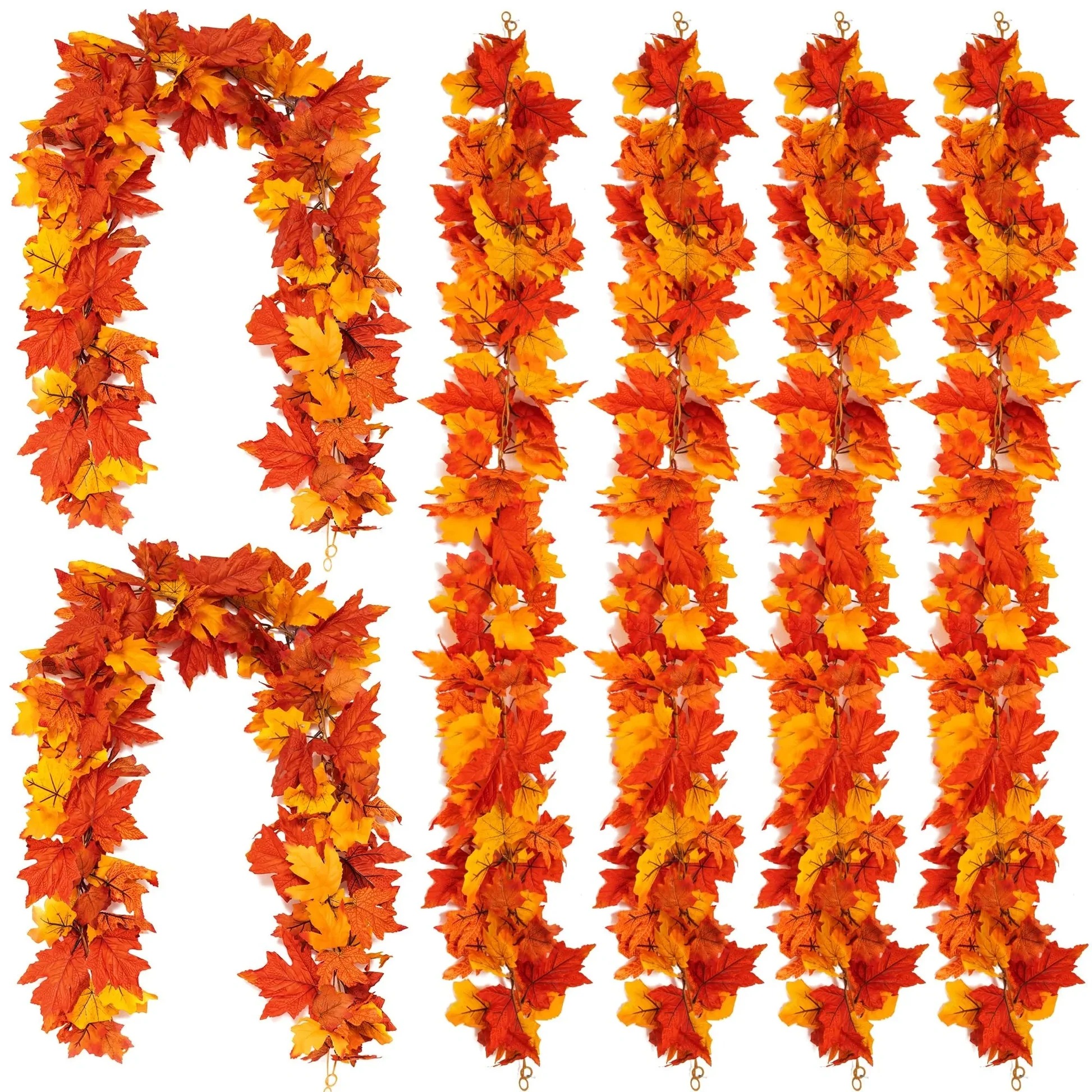 🍁$9.99 On Sale Today Only🍂Fall Wreath with Pumpkin Maple Leaves🎃