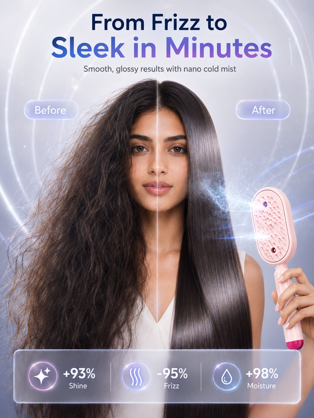 Multifunctional Steam Comb✨ Easily comb your hair while nourishing each strand, helping you look your best!