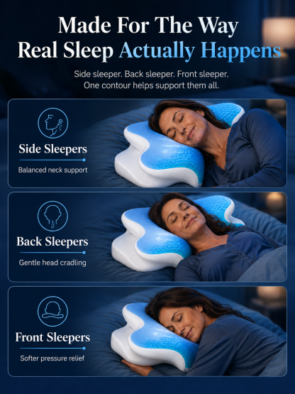 2026 PolarCool™ Gel Cooling Cervical Pillow