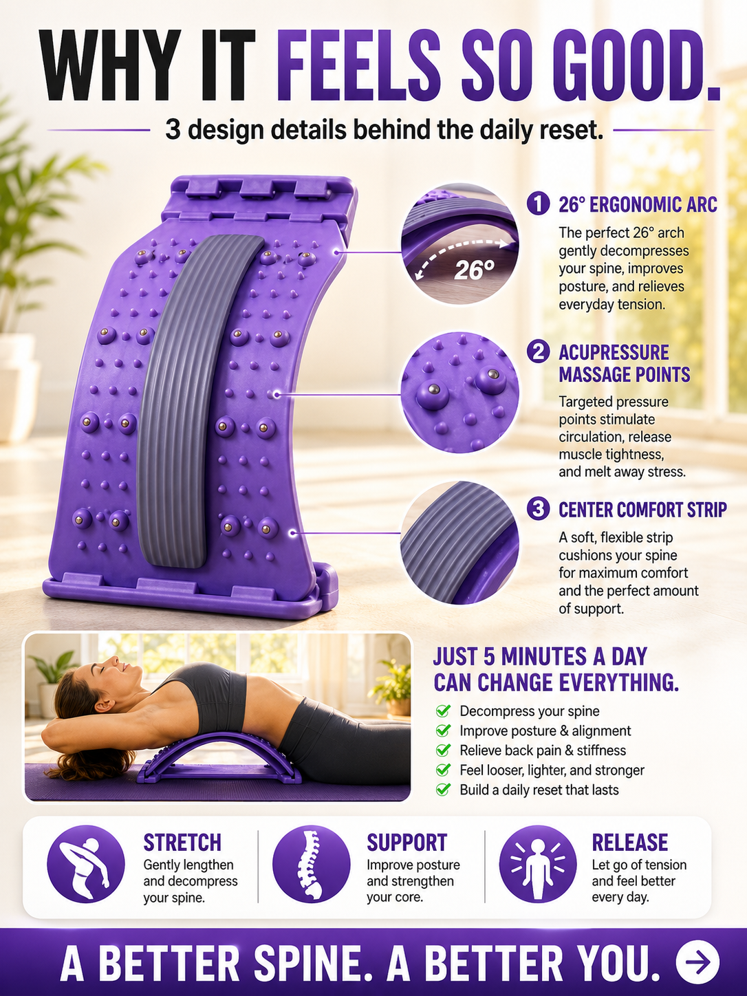 🔥 LIE DOWN FOR MINUTES — SEE A FLATTER, TIGHTER-LOOKING WAIST! 🔥 The Effortless Waist-Sculpting Stretcher Designed to Make Your Midsection Look More Defined — Fast! ⚡