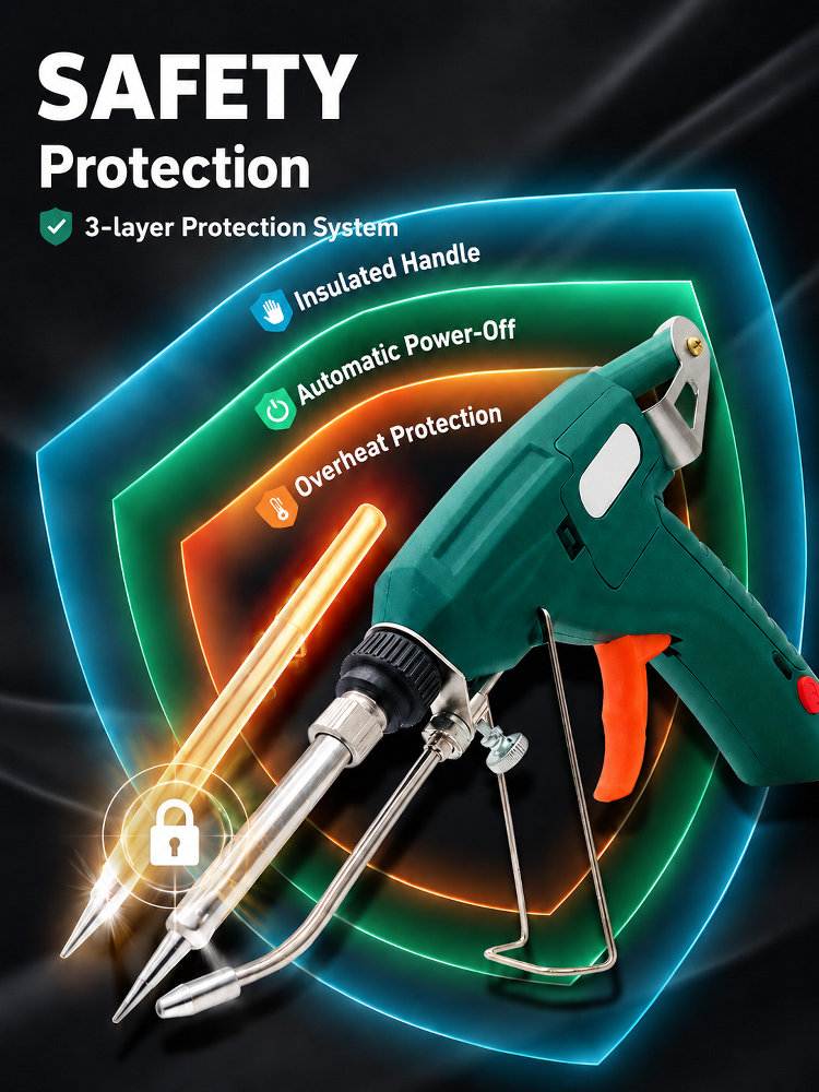 Ceramic core anti-surge temperature control industrial-grade soldering gun