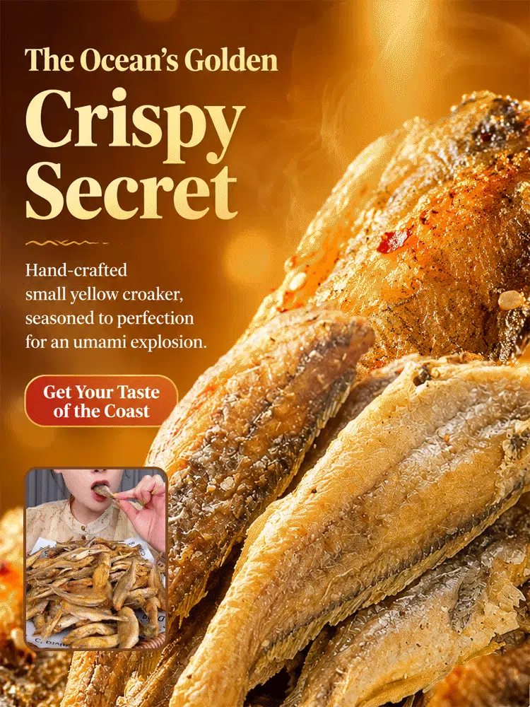 Ready-to-eat crispy and delicious dried yellow croaker ❤ Non-fried, low-calorie