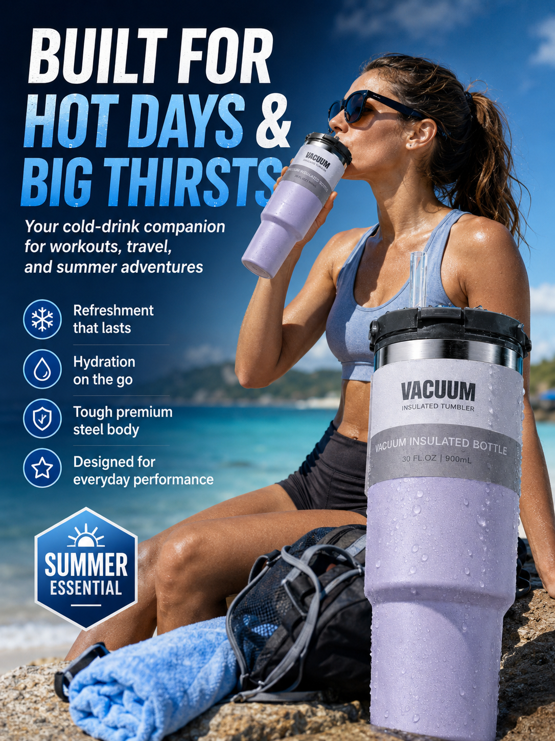 German Medical-Grade Water Bottle🧊Ice from Monday stays frozen until Friday?! ✨