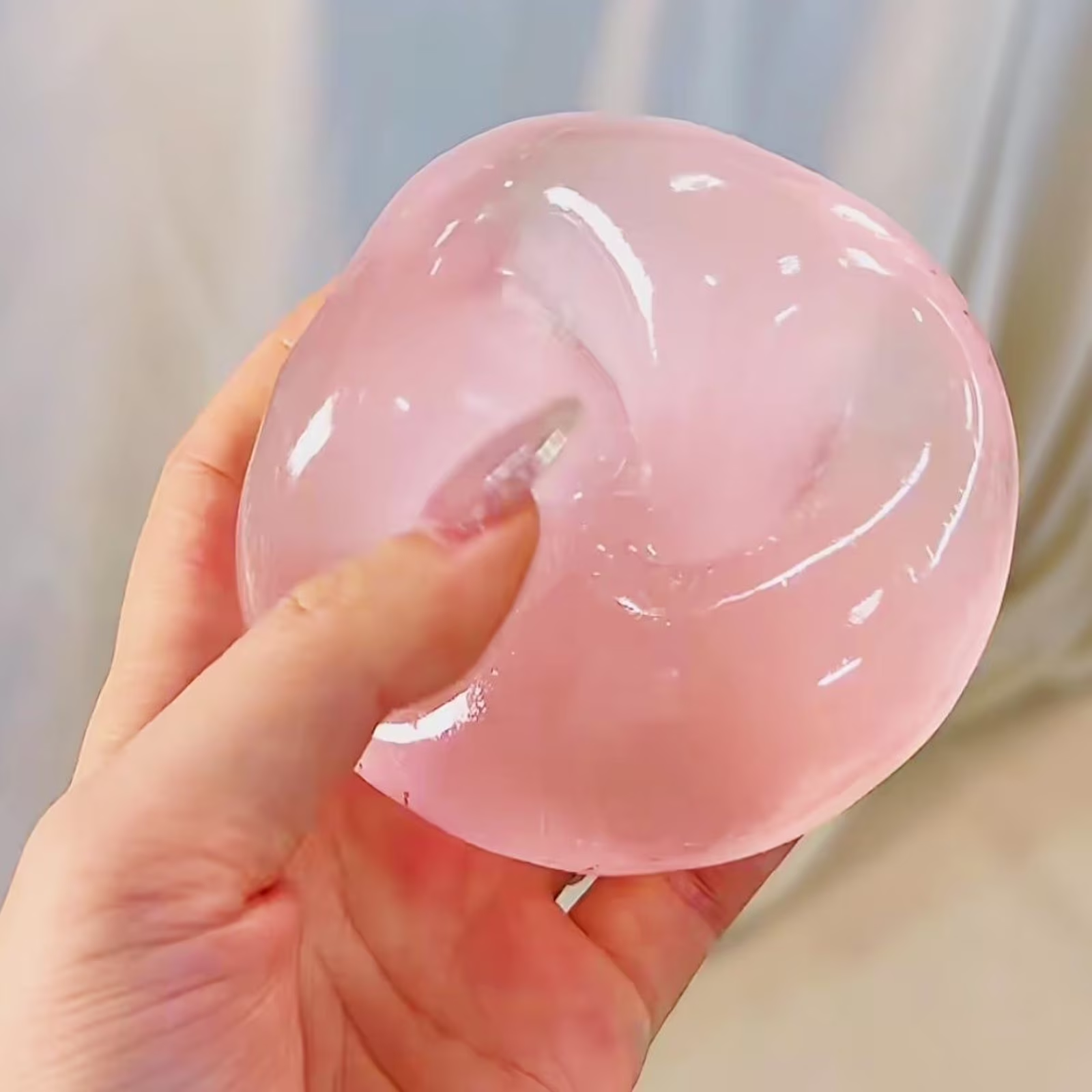 Premium Clear Transparent Slow Rebound Hand Kneading Ball Portable Anxiety Relief Desktop Decor Daily Leisure Ornament