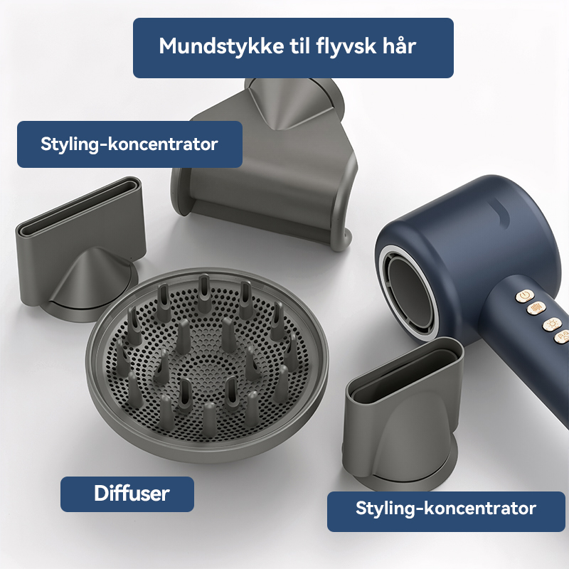 Hårtørrer med negativ ion
