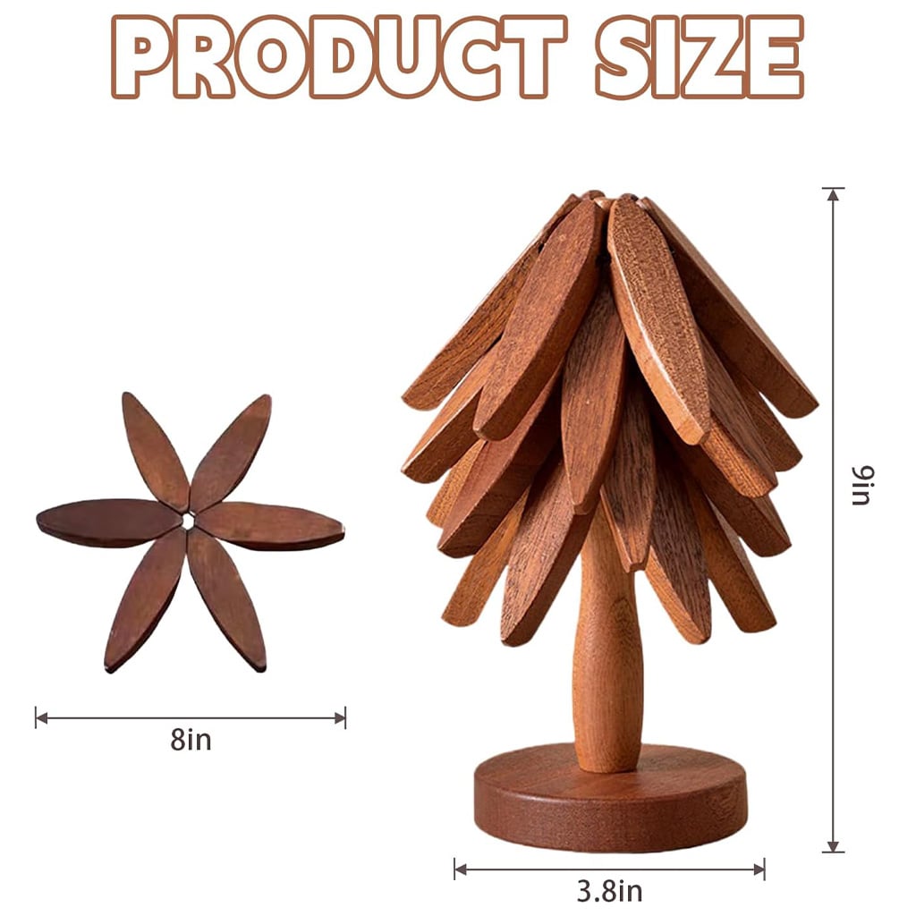 Christmas tree coaster set measurements and dimensions