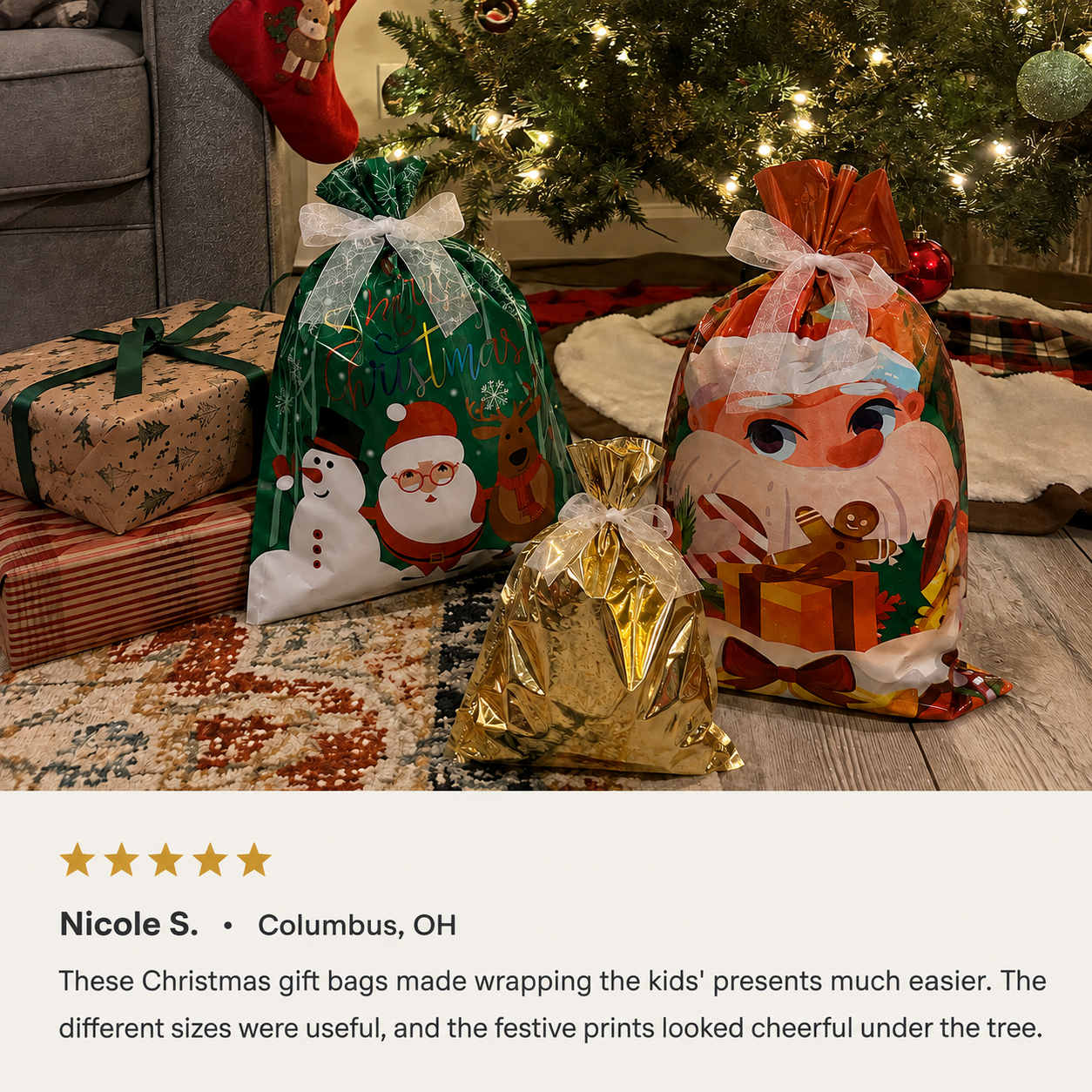Customer Christmas gift bag review