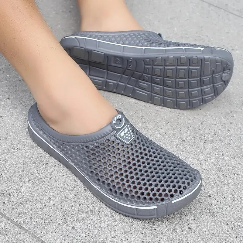 🥿Uniseksowe, szybkoschnące ażurowe klapki typu slip-on – lekkie i antypoślizgowe letnie obuwie z pianki EVA dla kobiet i mężczyzn