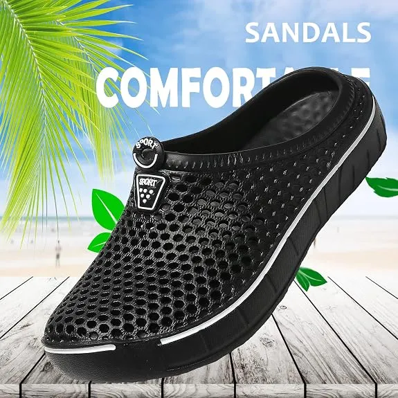 🥿Uniseksowe, szybkoschnące ażurowe klapki typu slip-on – lekkie i antypoślizgowe letnie obuwie z pianki EVA dla kobiet i mężczyzn