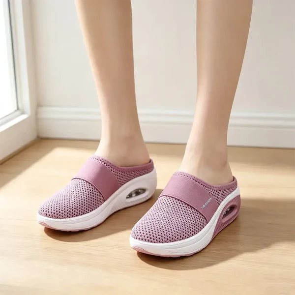 👟 Damskie buty płaskie, siateczka, amortyzująca ortopedyczna podeszwa