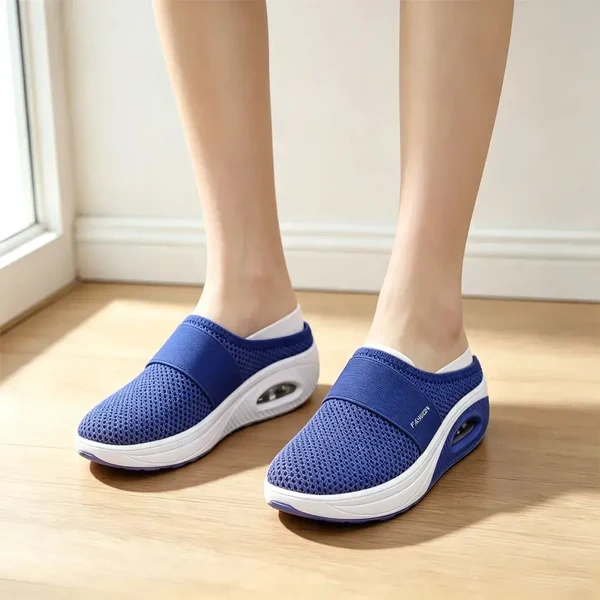 👟 Damskie buty płaskie, siateczka, amortyzująca ortopedyczna podeszwa